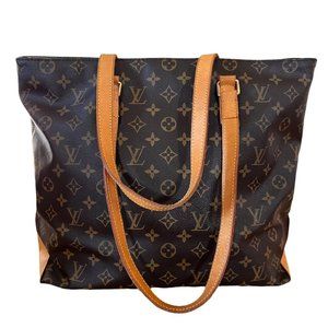 Authentic Louis Vuitton Tote Bag Cabas Mezzo Monogram Used LV Handbag Vintage